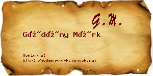 Gödény Márk névjegykártya